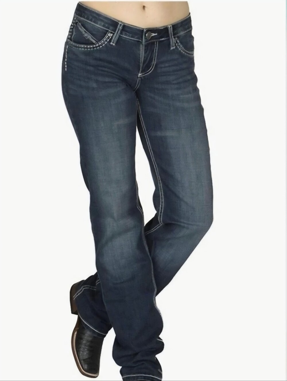 Wrangler Shiloh Low Rise Bootcut Jeans Size 30x30 Dark Wash Western